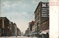 Riverside Ave. Looking West Postcard