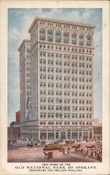 New Home of the Old National Bank of Spokane Postcard