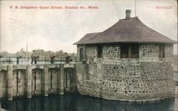 U.S. Irrigation Canal Intake Postcard