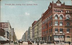 Riverside Avenue Looking East Postcard