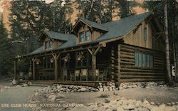 The Club House, National Park Inn Washington Mount Rainier National Park Postcard Postcard Postcard