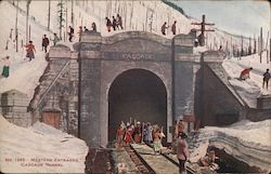 Western Entrance, Cascade Tunnel, Stevens Pass Leavenworth, WA Postcard Postcard Postcard