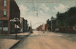 Main Street, Looking East From 2nd Coshocton, OH Postcard Postcard Postcard