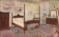 The Reposeful Four Poster Bed and the Room With It's Cheerful Hangings, The Dillgart and Bittner Co. Postcard