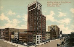 Looking East on Broad Street From High Street Columbus, OH Postcard Postcard Postcard