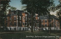 Dormitory, Defiance College Postcard