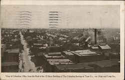 View of Columbus from Roof Postcard