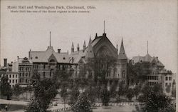 Music Hall and Washington Park Postcard