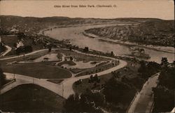 Ohio River from Eden Park Cincinnati, OH Postcard Postcard Postcard