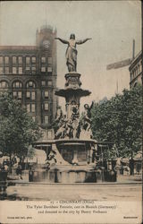 Tyler-Davidson Fountain Cincinnati, OH Postcard Postcard Postcard