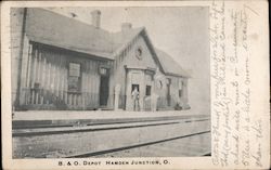 B & O Depot, Hampden Junction Postcard