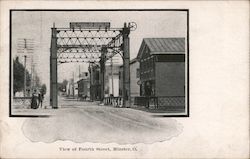 View of Fourth Street Minster, OH Postcard Postcard Postcard