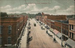 Main Street Looking West Postcard