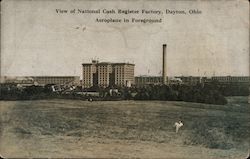 View of National Cash Register Factory Postcard