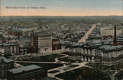 Bird's Eye View Toledo, OH Postcard Postcard Postcard