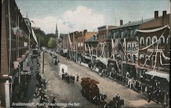 Main Street during the fair Postcard