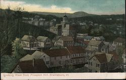 Looking West from Prospect Hill Postcard