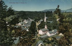 Bird's Eye View Stowe, VT Postcard Postcard Postcard