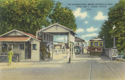 The International Bridge Between El Paso Texas And C. Juarez Postcard