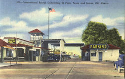 International Bridge Connecting El Paso Postcard