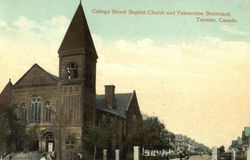 College Street Baptist Church And Palmerston Boulevard Toronto, ON Canada Ontario Postcard Postcard