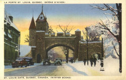 St. Louis Gate Quebec Canada Postcard Postcard