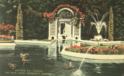 The Duck Pond, Butchart's Gardens Postcard