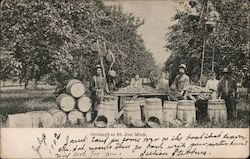 Orchard Workers at St Joe Postcard