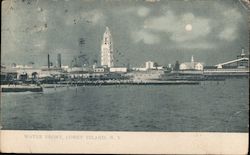 Waterfront View Coney Island, NY Postcard Postcard Postcard