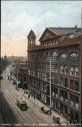 Congress Street from the Congress Square Hotel Postcard