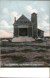 Cape Elizabeth Life Saving Station Maine Postcard Postcard Postcard