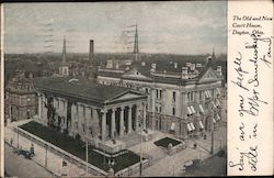 The Old and New Court House Postcard