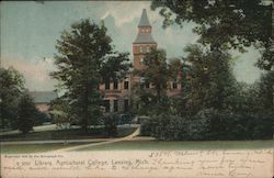 Library, Agricultural College Postcard