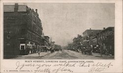 Main Street looking East Postcard