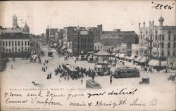 Public Square and North Main Street Postcard