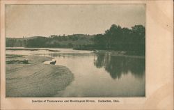 Junction of Tuscarawas and Muskingum Rivers Coshocton, OH Postcard Postcard Postcard