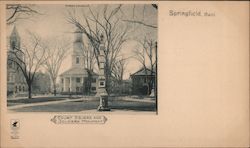 Court Square and Soldiers' Monument Springfield, MA Postcard Postcard Postcard