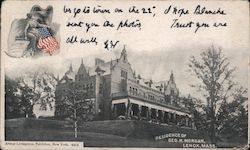 Residence of Geo. H. Morgan Lenox, MA Postcard Postcard Postcard