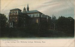 College Hall, Wellesley College Postcard