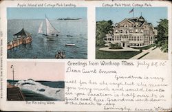 Greetings from Winthrop, Mass. Postcard