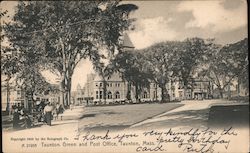 Taunton Green and Post Office Postcard