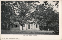 Zeta Alpha House, Wellesley College Postcard