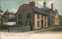 Hawthorne's Birthplace Salem, MA Postcard Postcard Postcard