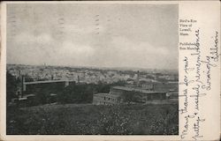 Brid's Eye View of Lowell, Massachusetts Postcard