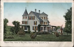 Pleasant View - Home of Reverand Mary Baker G Eddy Postcard