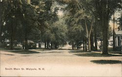 South Main Street Walpole, NH Postcard Postcard Postcard