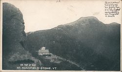 On Top of Old Mt Mansfield Postcard