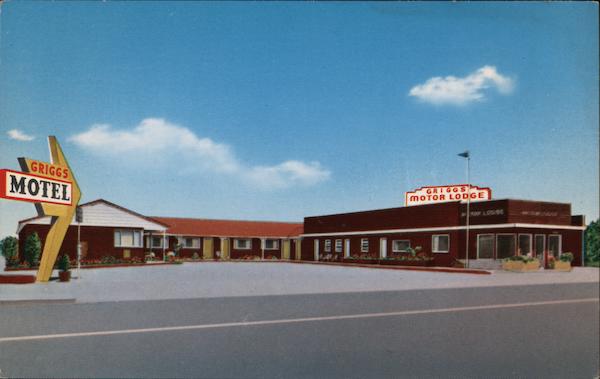 Griggs' Town Motel Twin Falls, ID Postcard