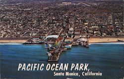 Pacific Ocean Park from the Air Santa Monica, CA Postcard Postcard Postcard