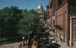 Park Street - Located at the foot of the hill at the State Capitol Boston, MA Postcard Postcard Postcard